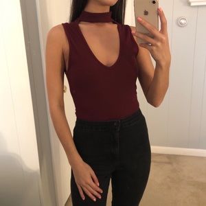 Forever 21 Choker Bodysuit